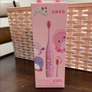 Squishmallows Pink Sonic Kids Toothbrush by Ordo
